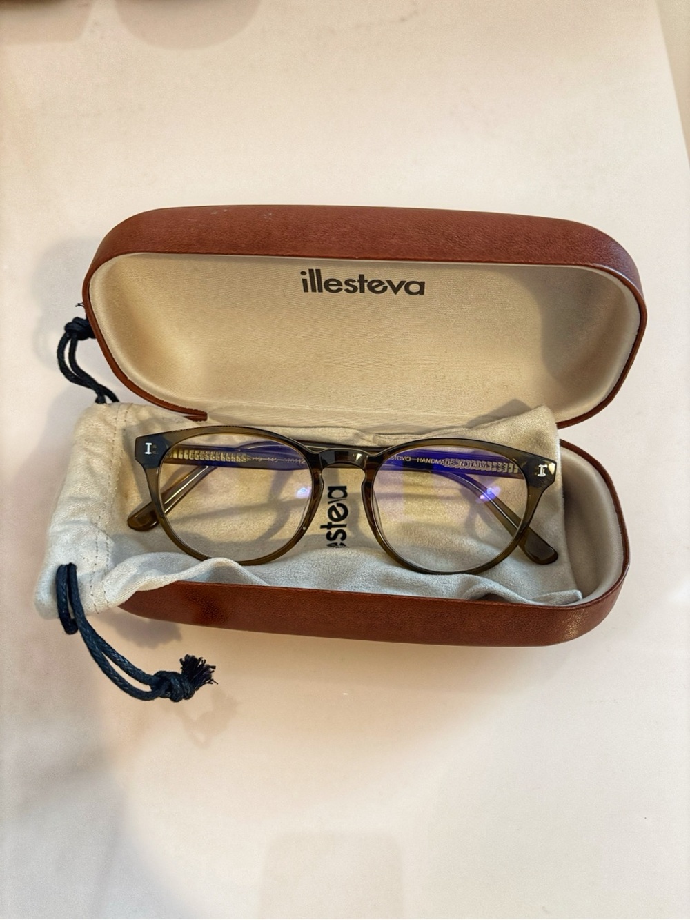 Illesteva Bristol Optical 49 Frames in Seaweed Green.